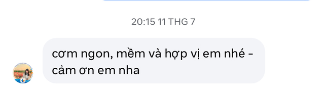 feedback khách hàng về cơm độ dưỡng