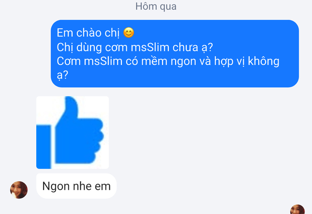 feedback khách hàng về cơm độ dưỡng