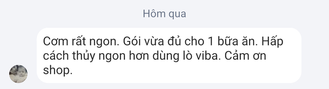 feedback khách hàng về cơm độ dưỡng