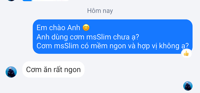 feedback khách hàng về cơm độ dưỡng
