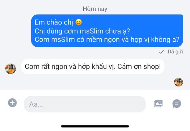feedback khách hàng về cơm độ dưỡng